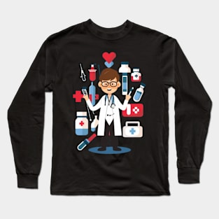 Happy doctor day for only doctor's Long Sleeve T-Shirt